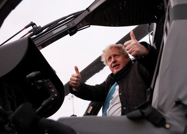 Boris Johnson quoted The Lion King in a rallying speech to staff (Carl Recine/PA)