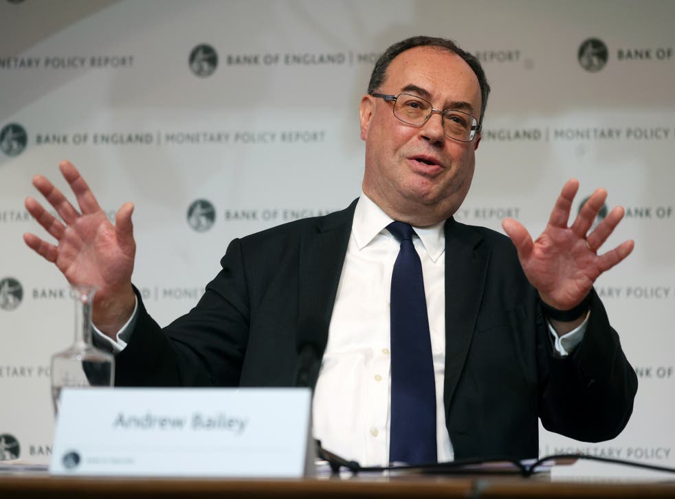 <p>Bank of England governor Andrew Bailey said there should be ‘restraint’ in pay rises (Dan Kitwood/PA)</p>