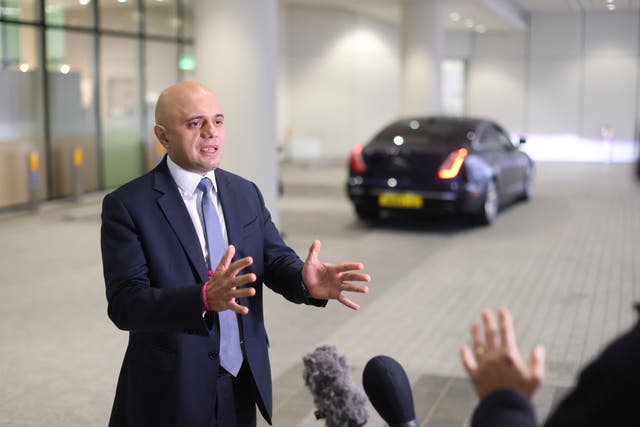 Health Secretary Sajid Javid used a speech on World Cancer Day to call for a ‘national war’ on cancer (James Manning/PA)