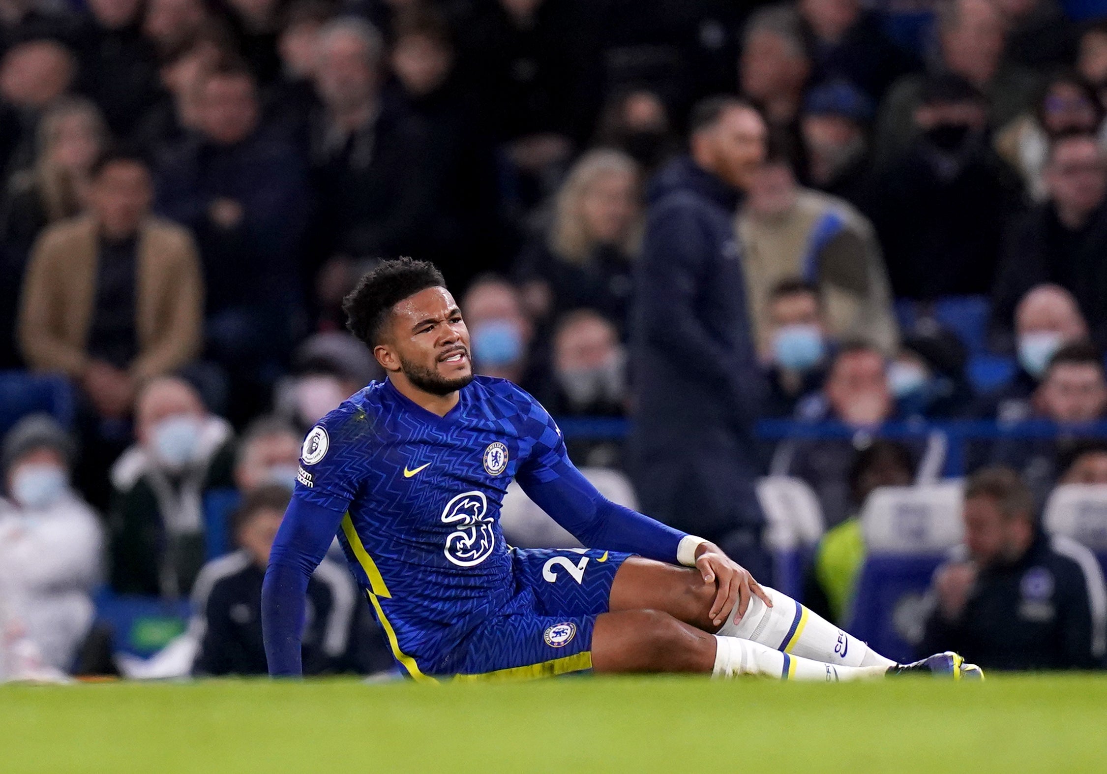 Reece James has not played since damaging a hamstring against Brighton in December (Adam Davy/PA)