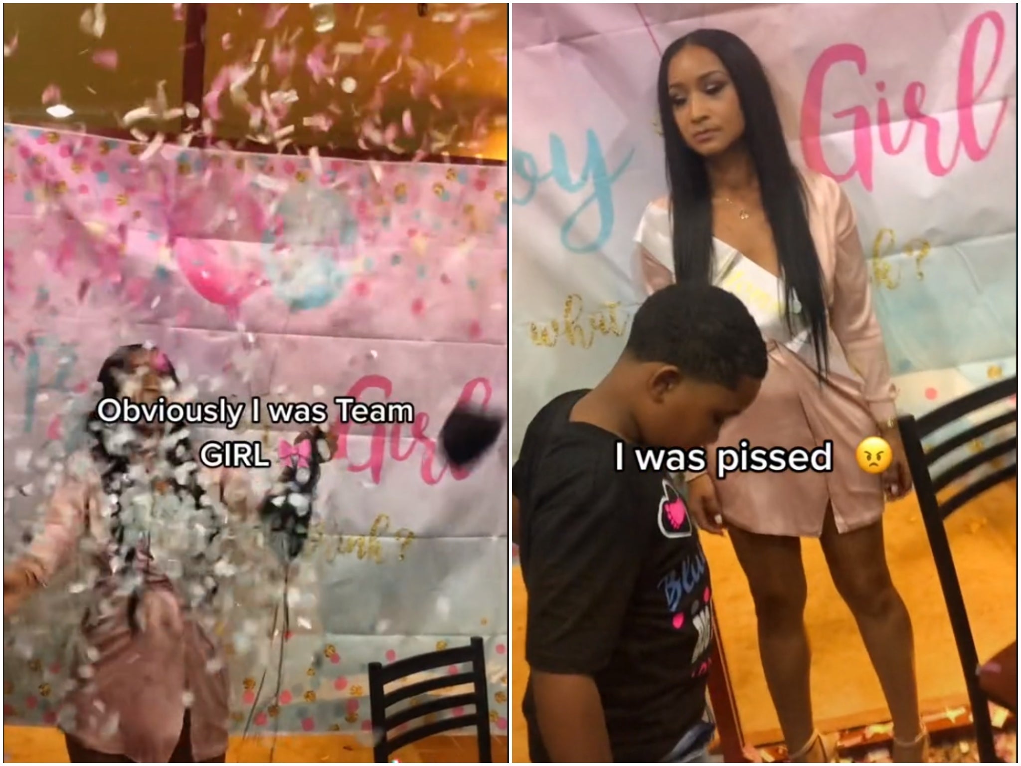 TikTok user Ashlee shares the moment her gender reveal party was ruined