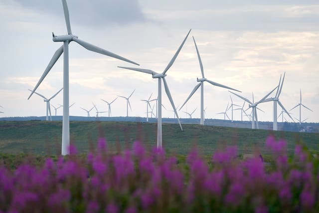 Wind farms have paid back money to energy customers. (Andrew Milligan/PA)