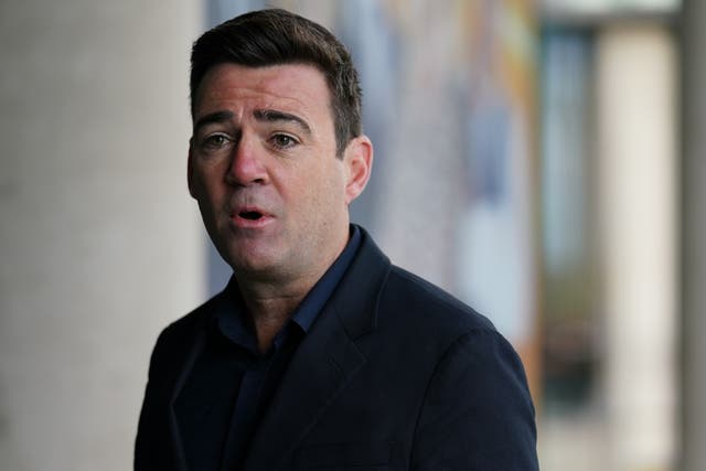 Mayor of Greater Manchester Andy Burnham (Jacob King/PA)
