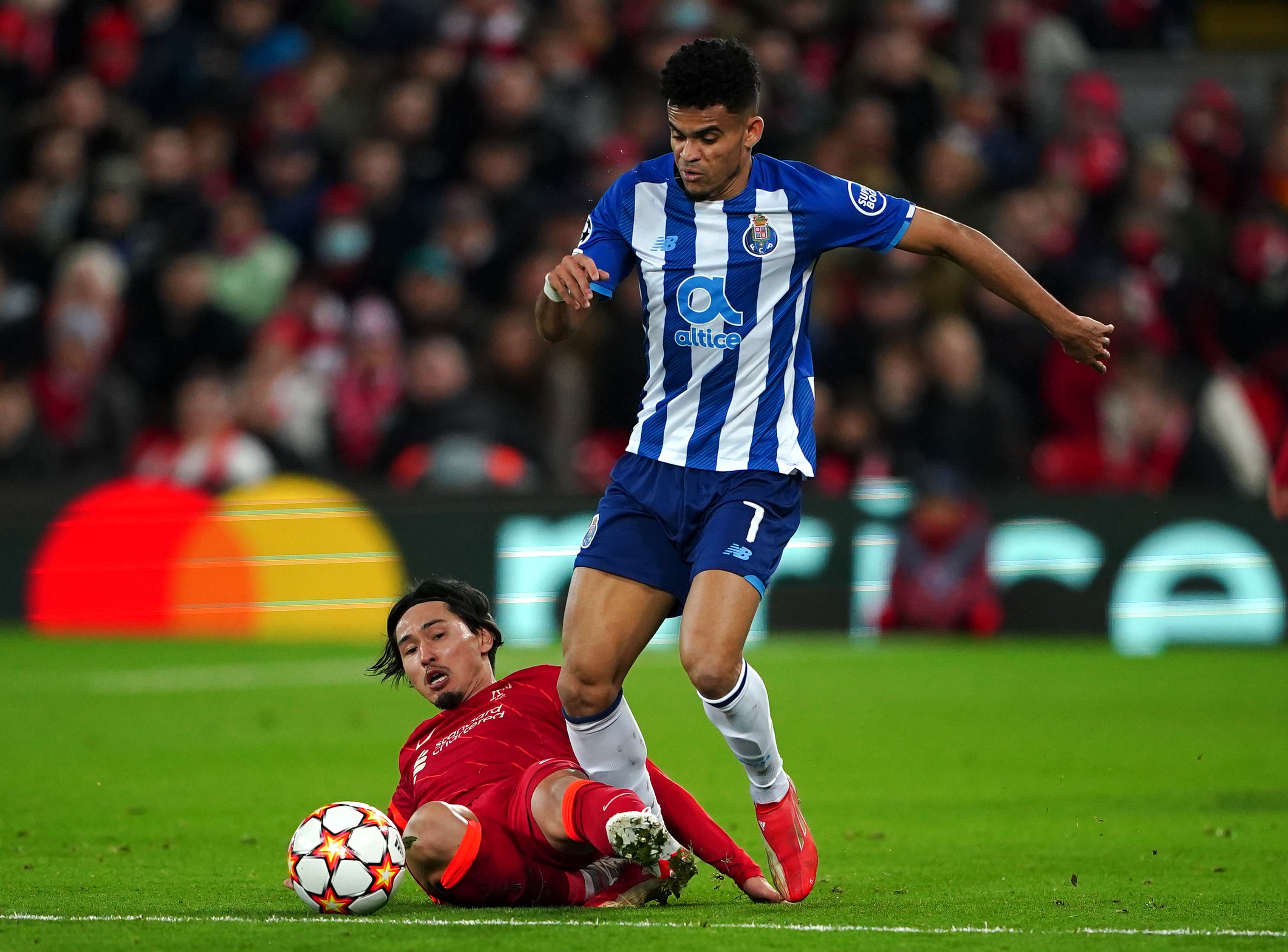 Luis Diaz has joined Liverpool from Porto (Peter Byrne/PA)