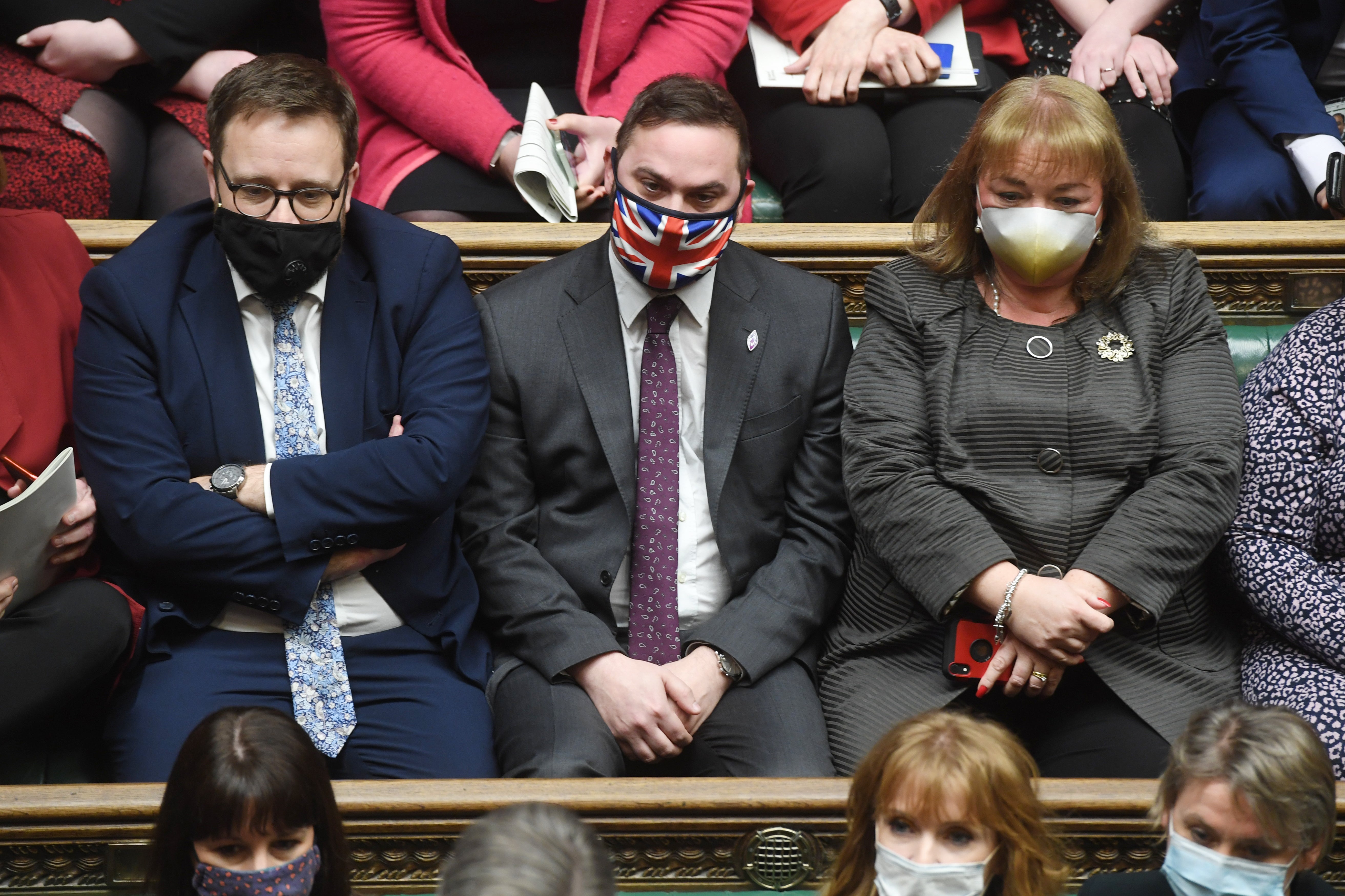 Christian Wakeford sitting on the opposition benches during Prime Minister’s Questions (UK Parliament/Jessica Taylor)