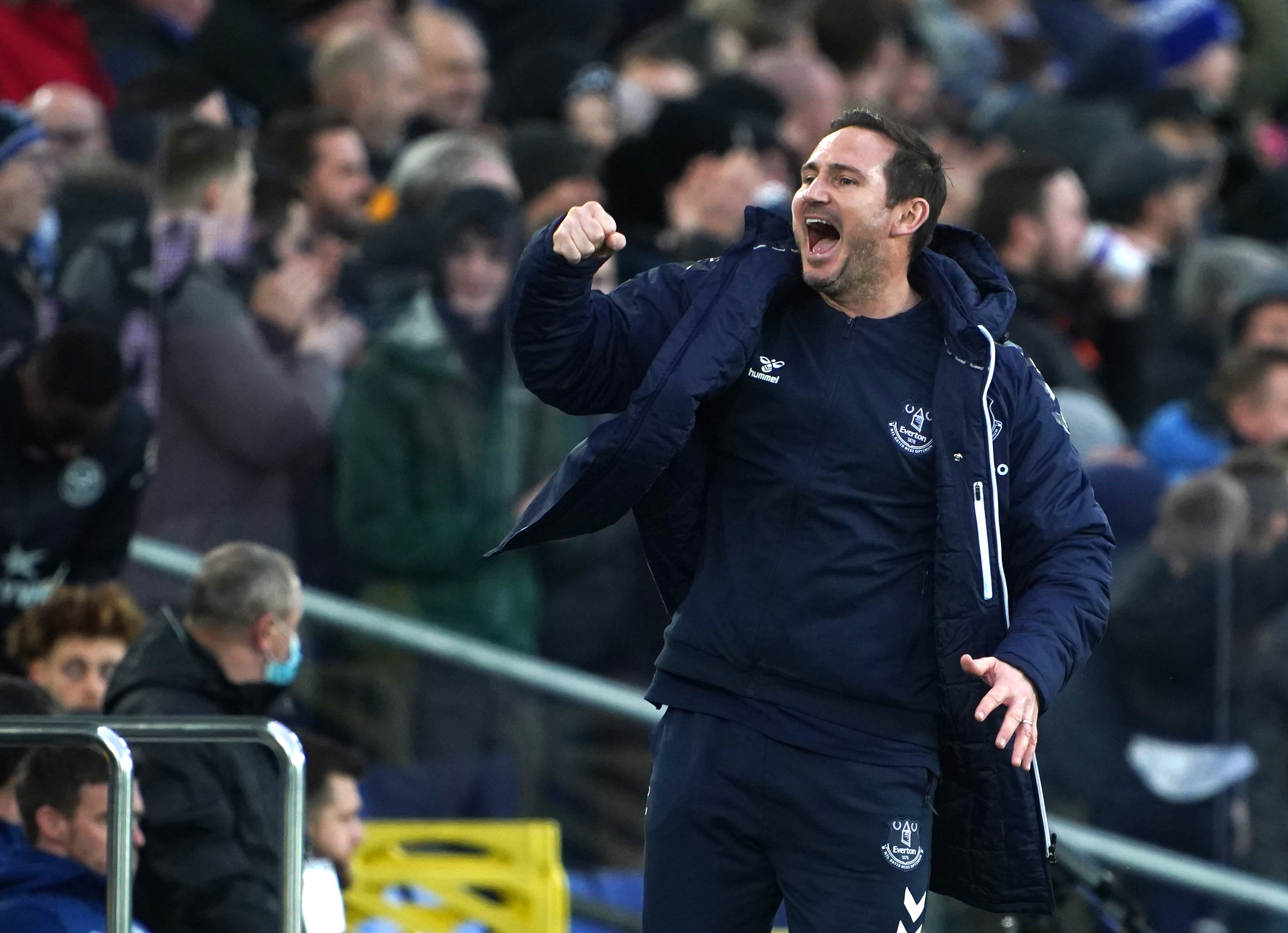 Frank Lampard guided Everton to victory (Peter Byrne/PA)