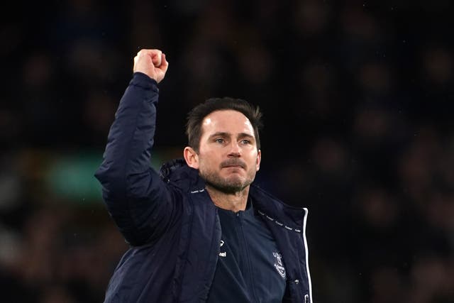 Frank Lampard guided Everton to victory in his first match (Peter Byrne/PA)