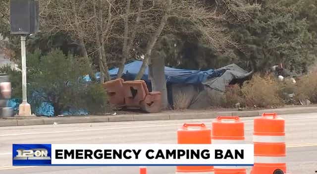 <p>Homeless people are no longer allowed to camp close to highways </p>