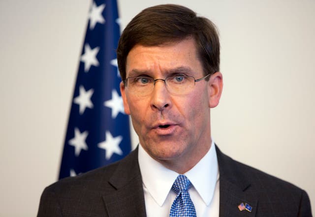 <p>El exsecretario de defensa estadounidense, Mark Esper</p>