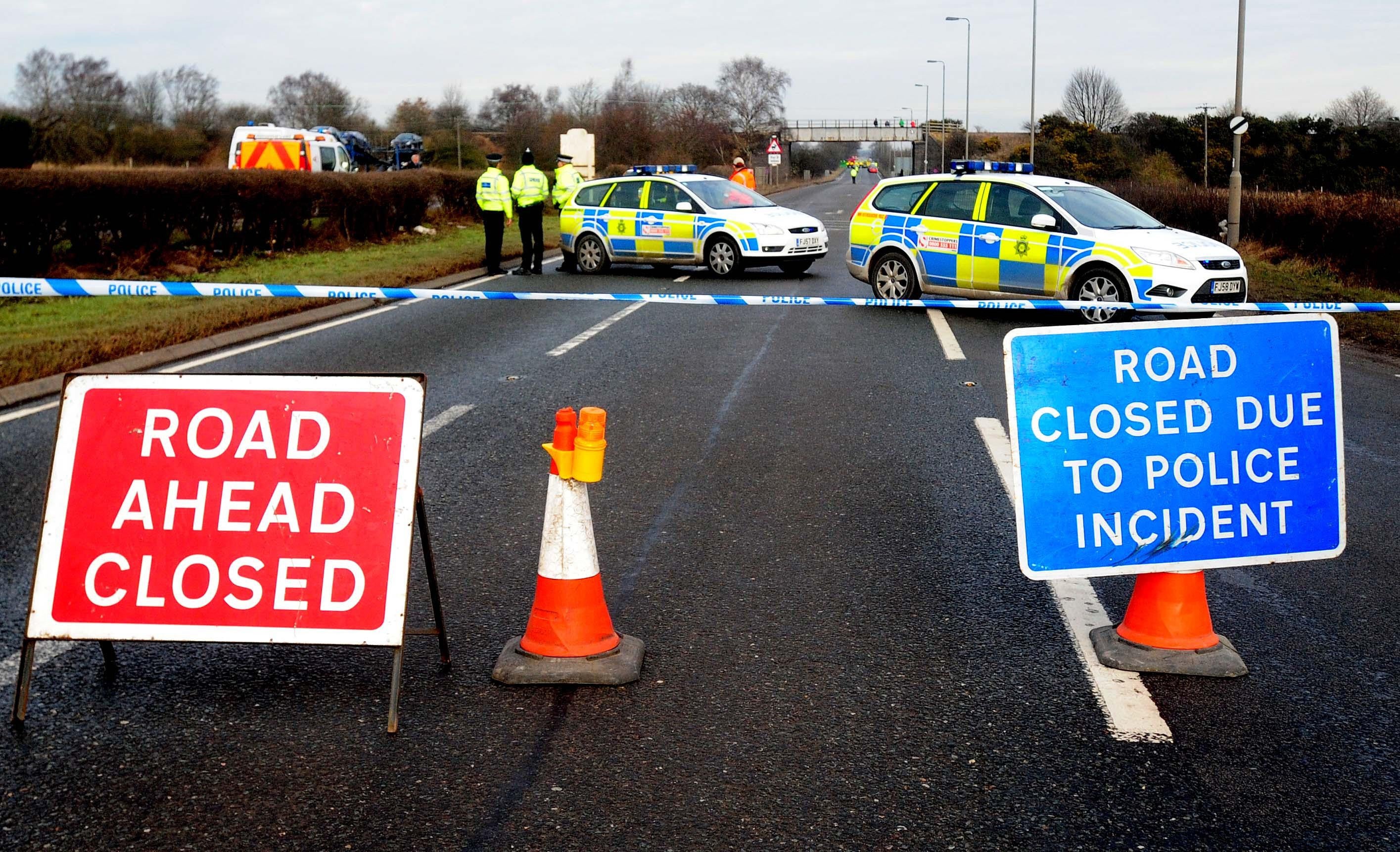 The road was closed for several hours following the incident (PA)