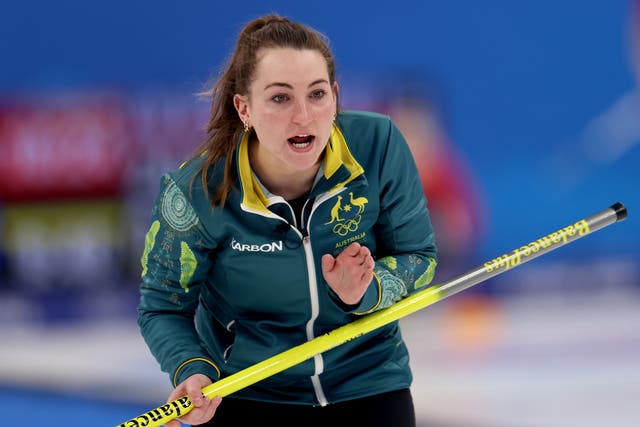 <p>Tahli Gill competed in the mixed curling after returning a positive Covid test  </p>
