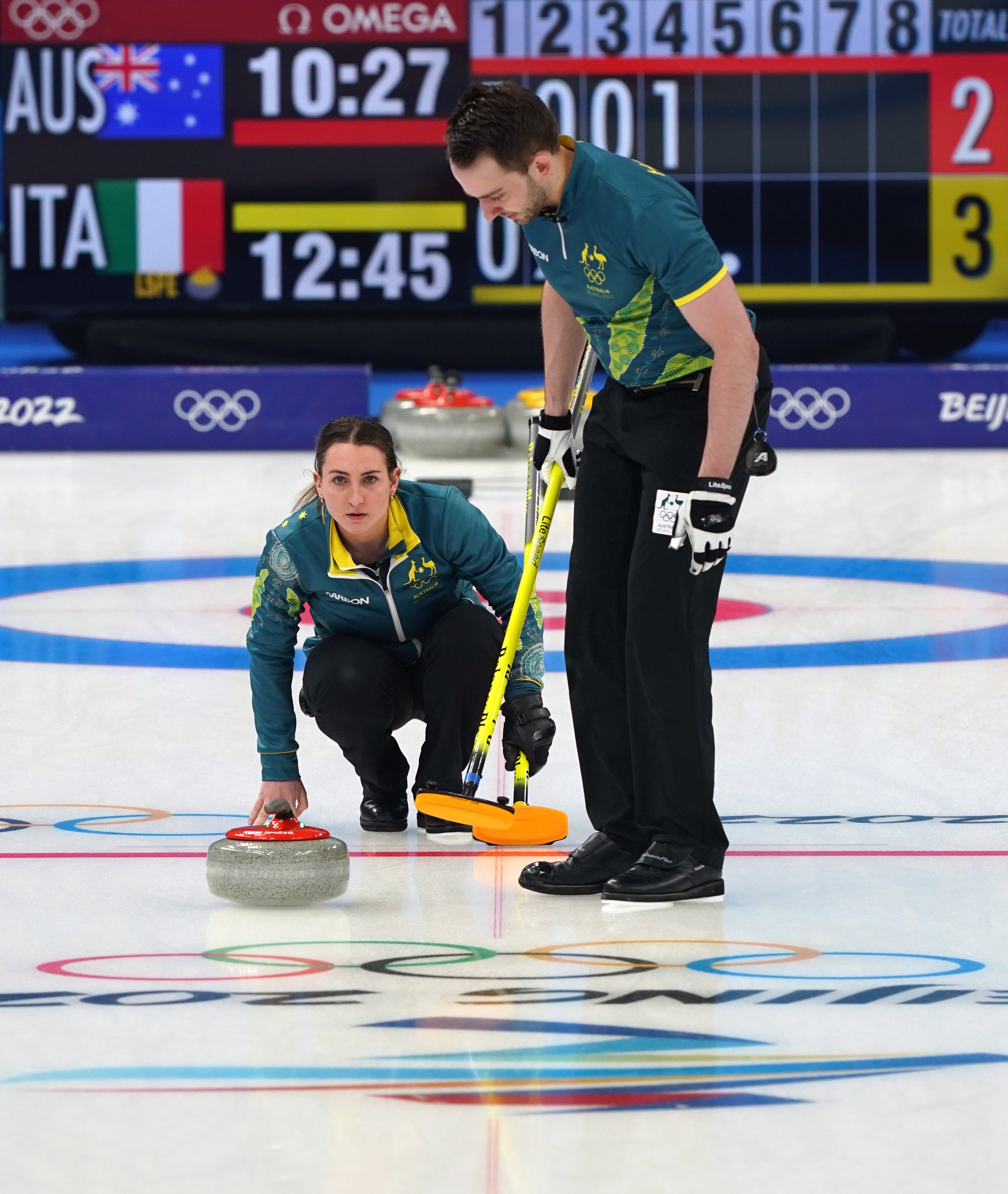 Australia’s Tahli Gill and Dean Hewitt have been allowed to carry on competing despite Gill’s positive Covid test (Andrew Milligan/PA Images).