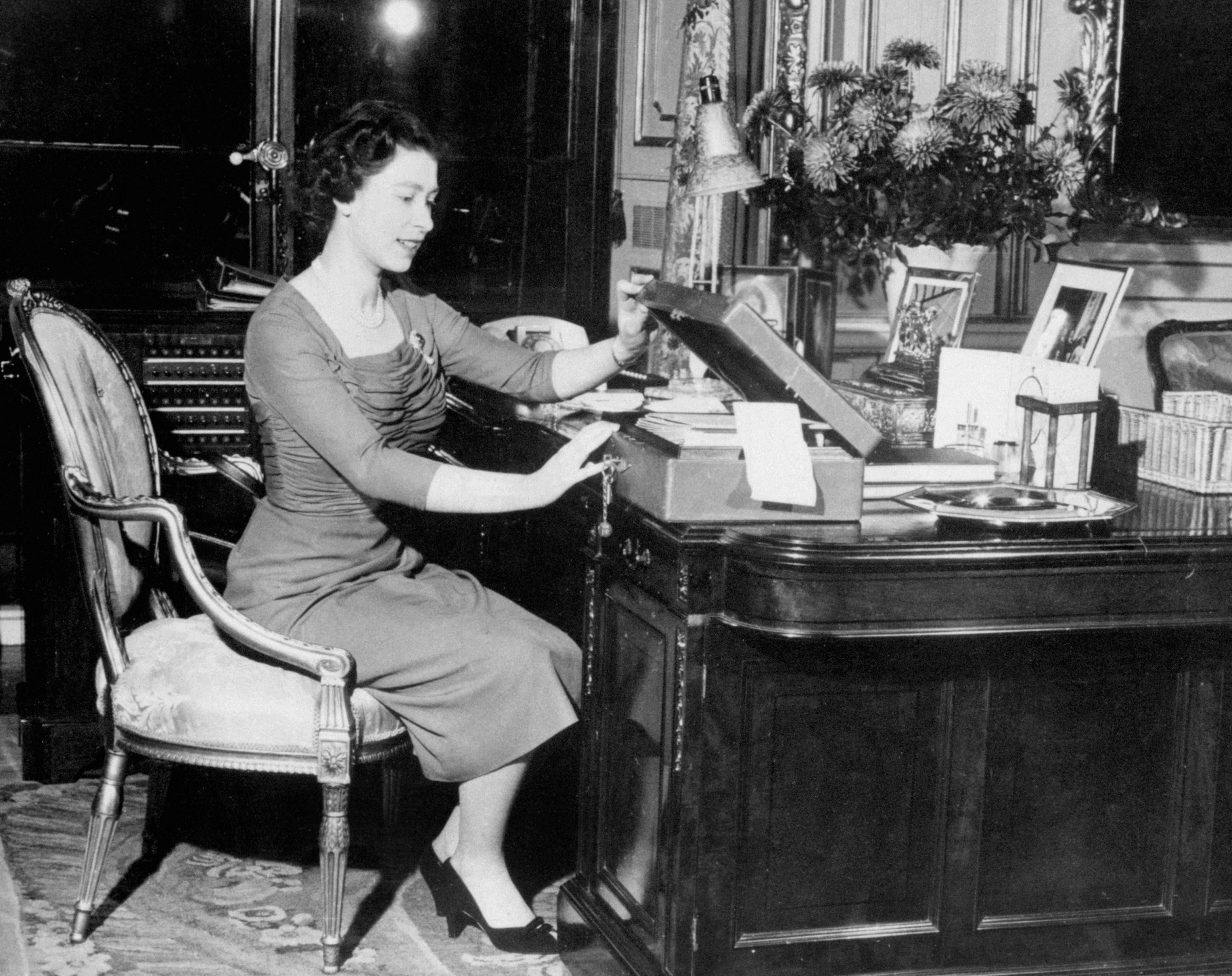 The Queen at Buckingham Palace in 1959