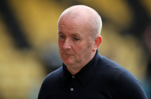 Livingston manager David Martindale praised his side’s defending in the 2-1 win over Aberdeen (Jane Barlow/PA Images).