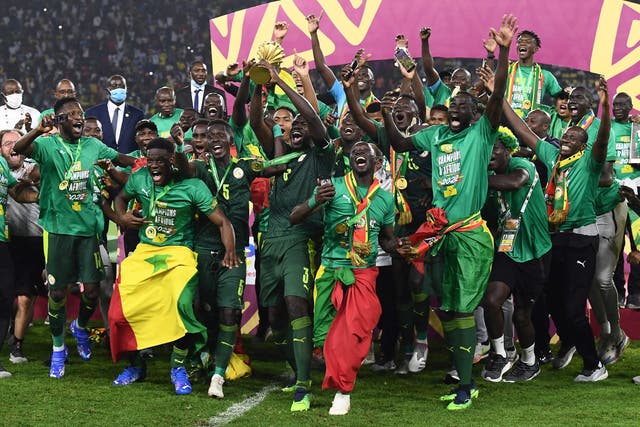 <p>Senegal won the trophy after a dramatic penalty shootout </p>