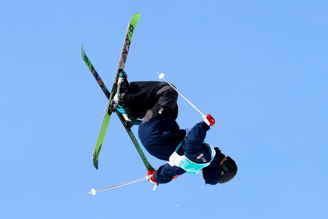 <p>Kirsty Muir in mid air during qualification</p>