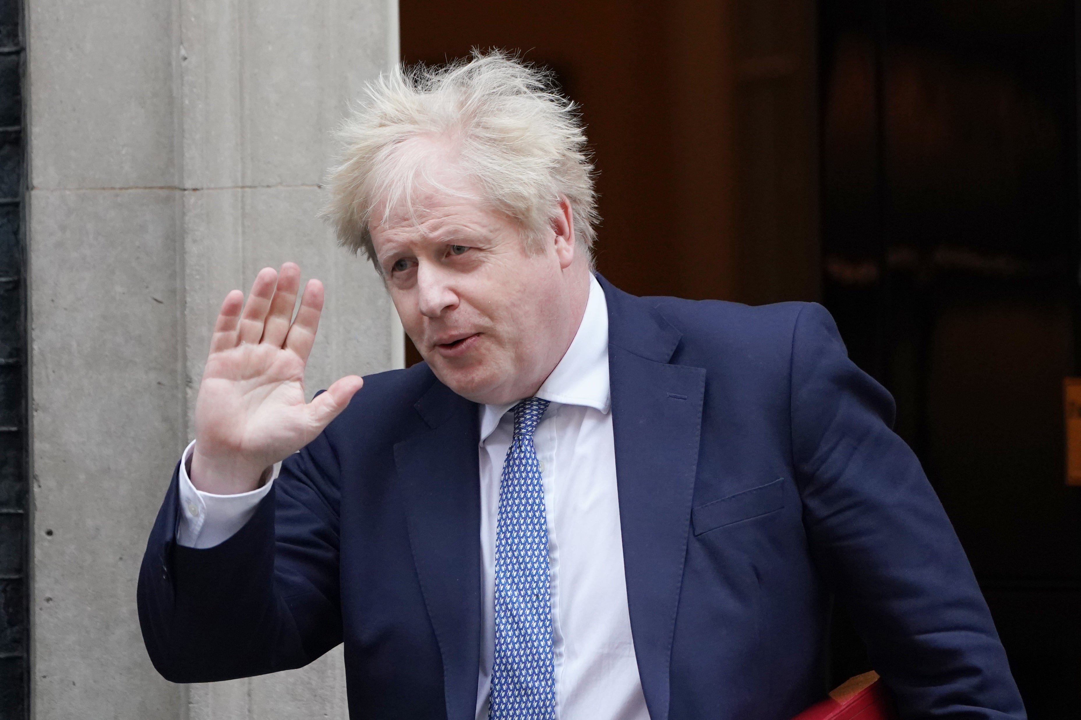 Prime Minister Boris Johnson leaves 10 Downing Street (PA)