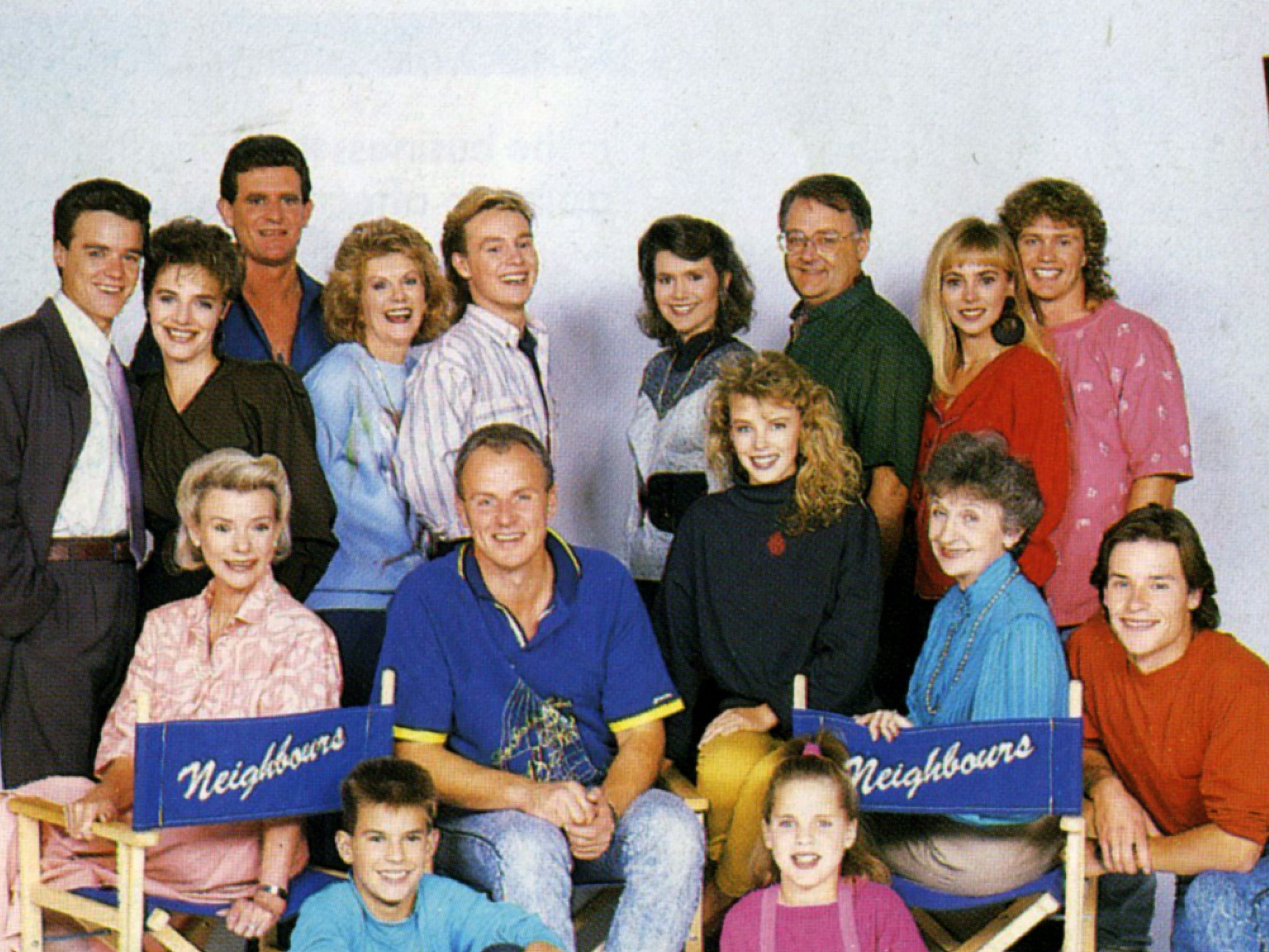 The original cast of ‘Neighbours’, which is being dropped in the UK after 36 years