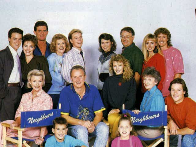 <p>The original cast of ‘Neighbours’, which is being dropped in the UK after 36 years </p>