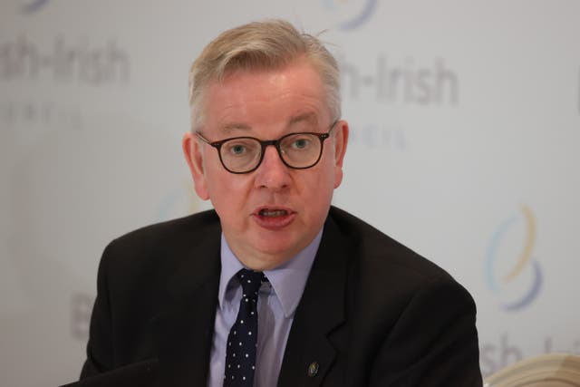 Michael Gove, who has defended the funding of landmark levelling-up promises launched on Wednesday as he insisted the Government will ‘change the economic model of this country’ (PA)