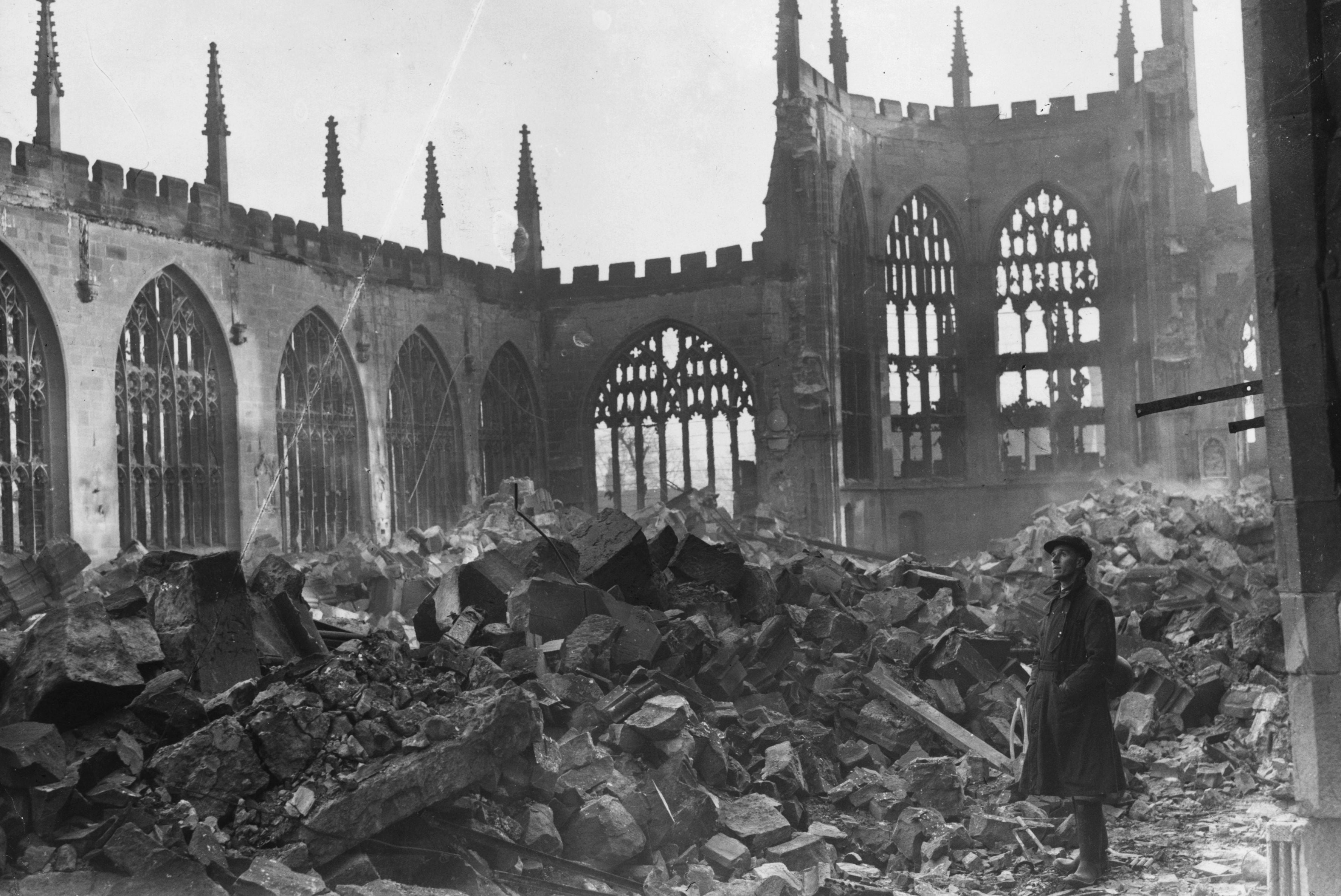 Among the most powerful images of the destruction caused by the Second World War are the ruins of the bombed Coventry cathedral