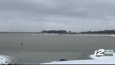 Woman rescued after floating on air mattress for two days in freezing Oklahoma lake