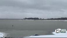 Woman rescued after floating on air mattress for two days in freezing Oklahoma lake