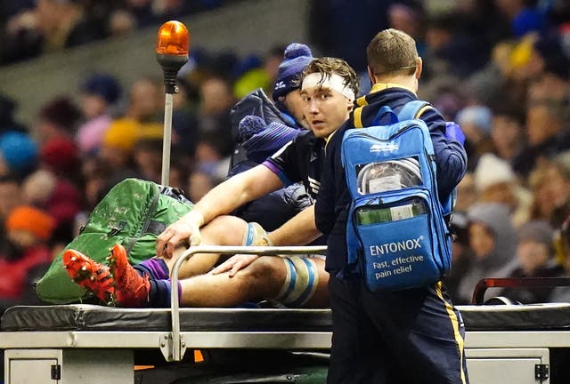 Scotland’s Jamie Ritchie went off injured on Saturday (Jane Barlow/PA)