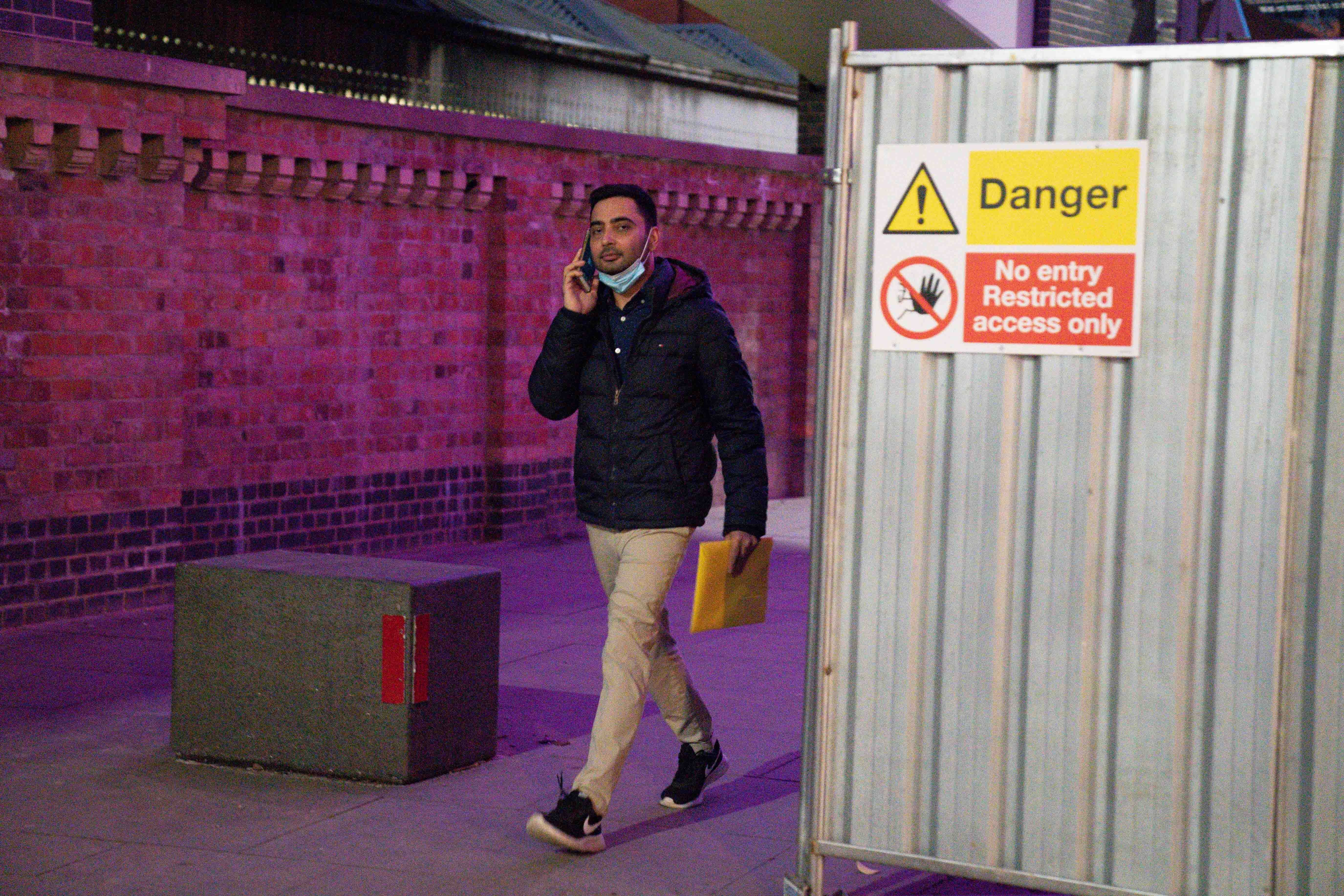 Tayabb Shah after leaving Nottingham Crown Court (Jacob King/PA)