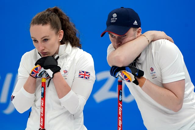 Jennifer Dodds and Bruce Mouat suffered disappointment in their semi-final (Andrew Milligan/PA)
