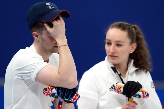 Bruce Mouat and Jennifer Dodds will compete for a bronze medal in mixed curling (Andrew Milligan/PA)