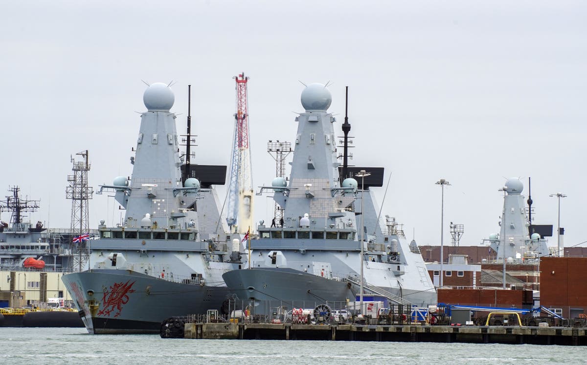 All six Royal Navy destroyers in port amid heightened tensions with Russia