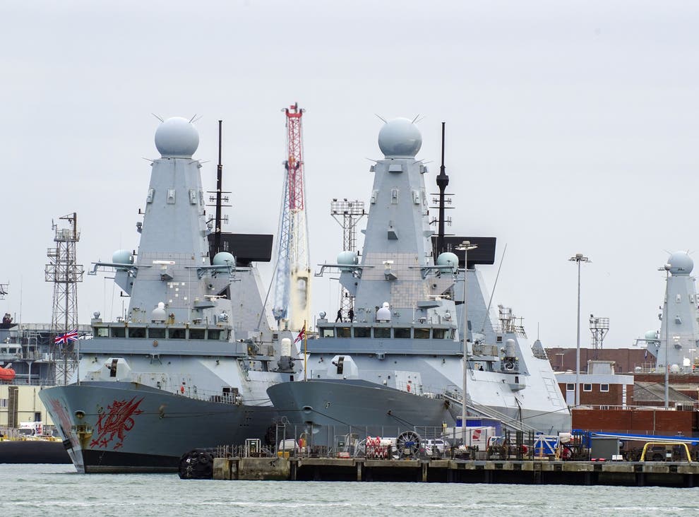 Les six destroyers de la Royal Navy au port dans un contexte de tensions accrues avec la Russie