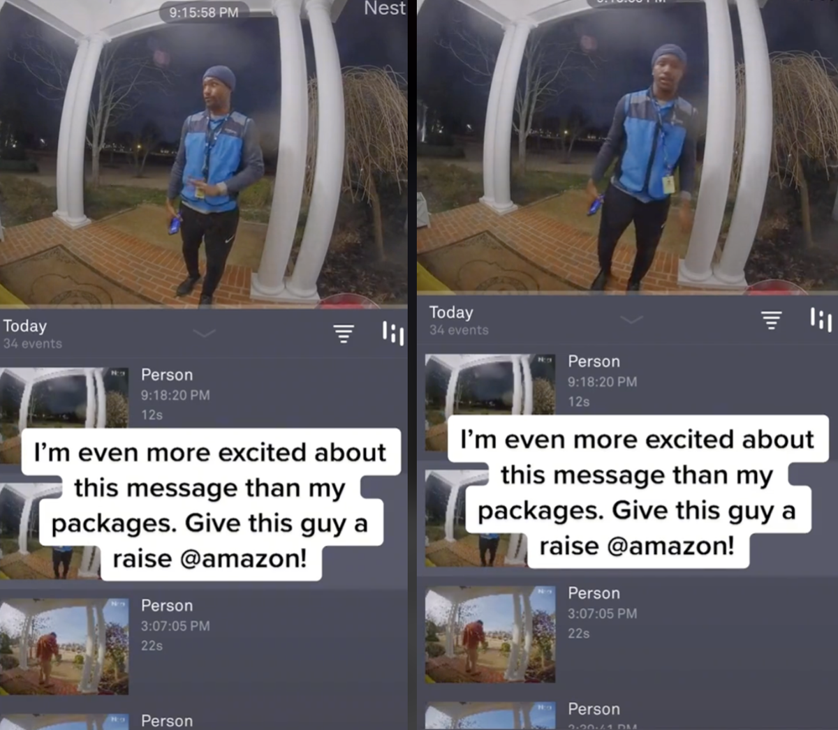 Amazon driver leaves a touching message for homeowners: ‘This inspired me to motivate myself’ Amazon driver leaves a touching message for homeowners: ‘This inspired me to motivate myself’