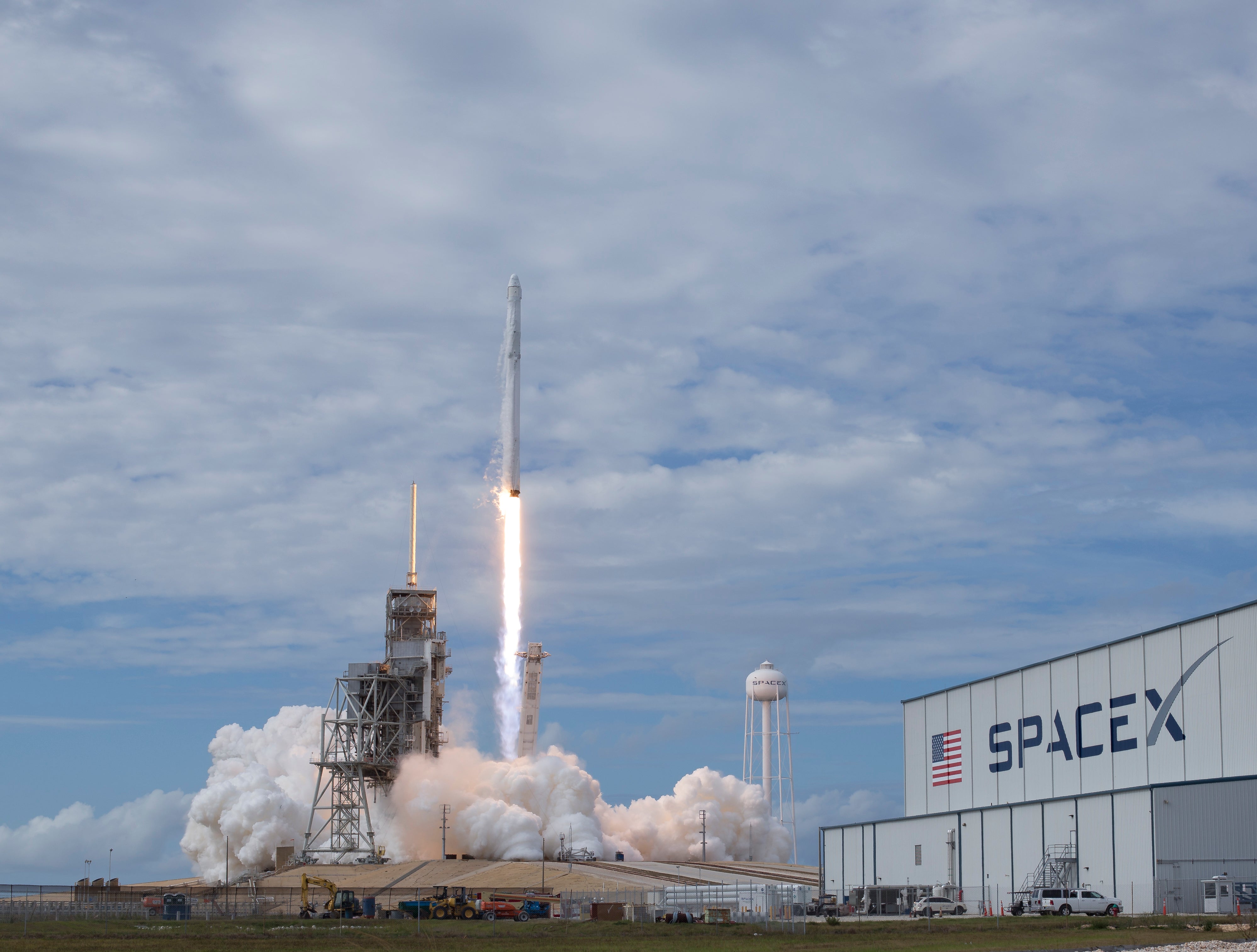 A SpaceX Falcon 9 rocket lifts off from Nasa’s Kennedy Space Center in June, 2017.