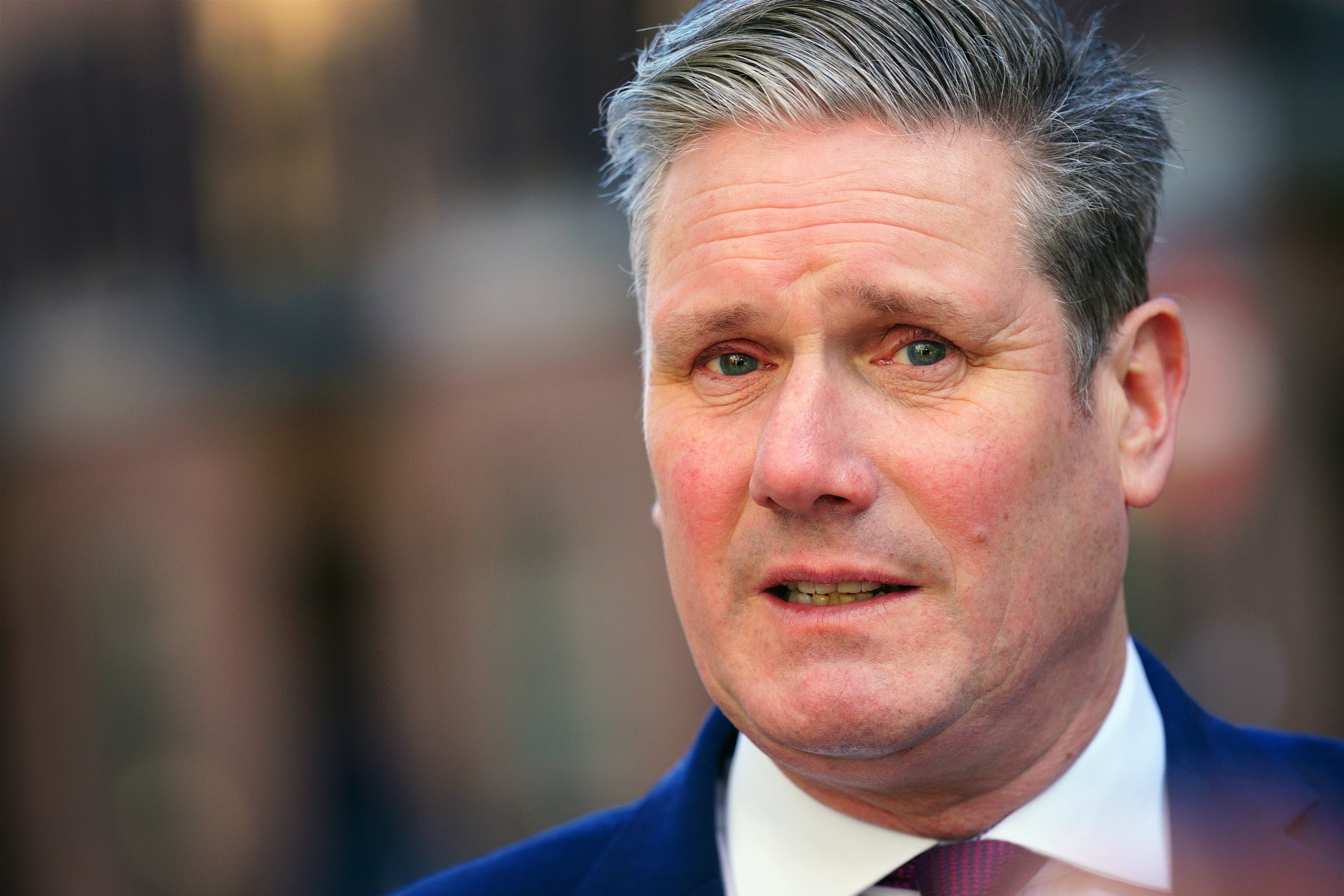 Labour leader Sir Keir Starmer was targeted outside Scotland Yard