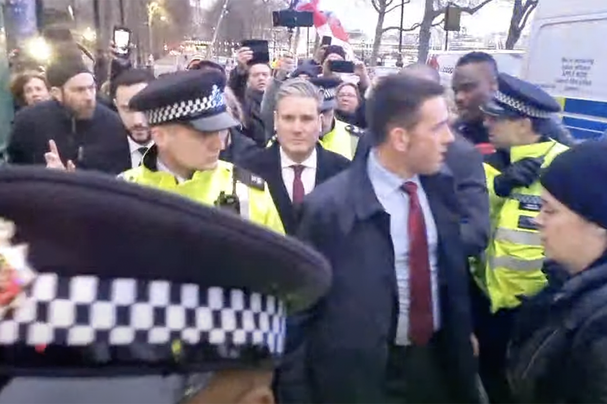 Sir Keir Starmer was recently mobbed by anti-vaxx protesters, who also shouted about Jimmy Savile and paedophile-related conspiracy theories