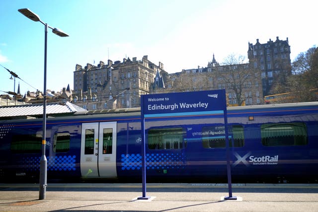 A fault meant many ScotRail services couldn’t operate on Monday (Jane Barlow/PA)