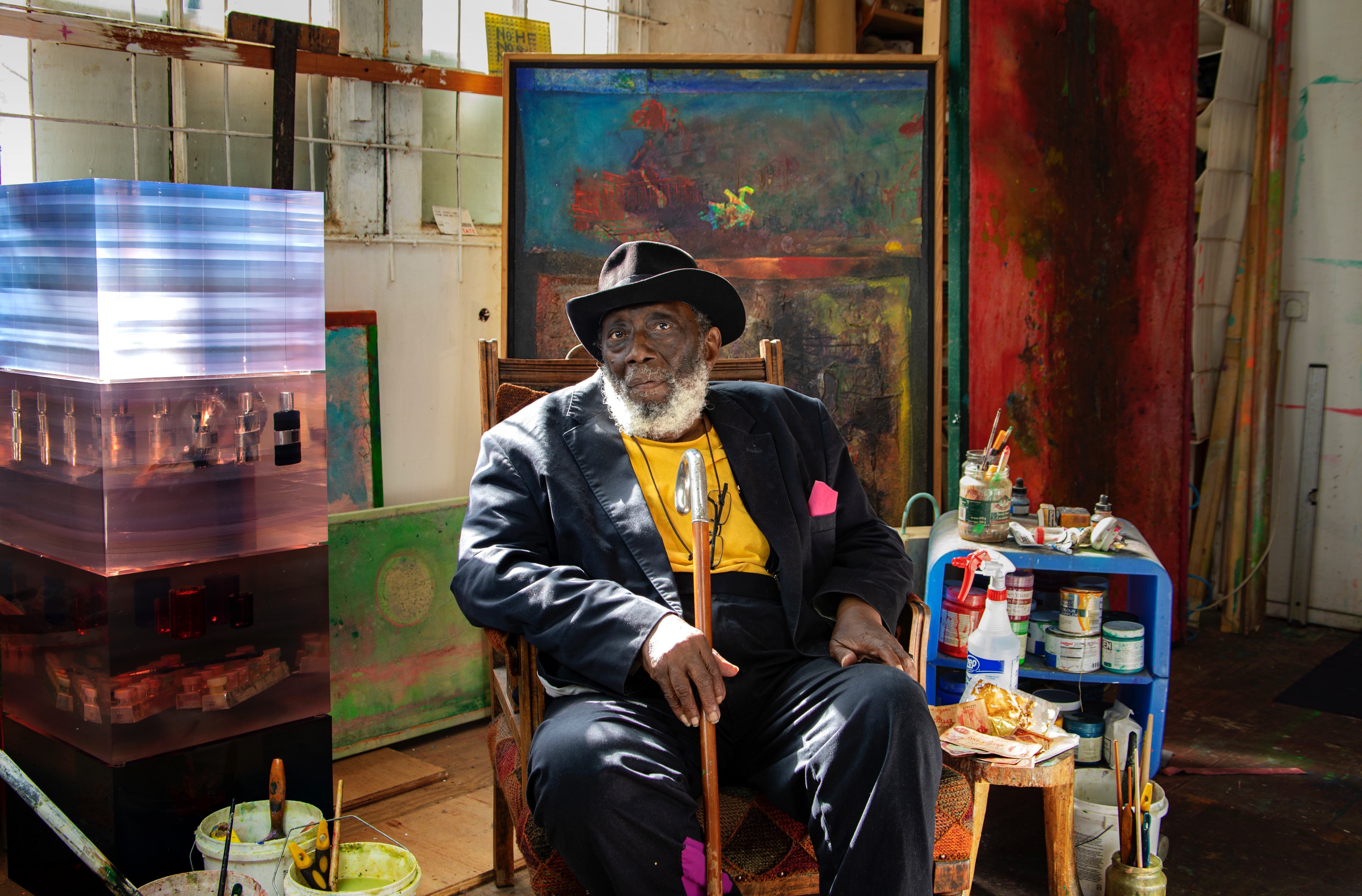 Undated handout photo of Frank Bowling who has been awarded a Knighthood for services to art in the Queen’s Birthday Honours List.