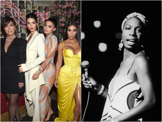 <p>Kris Jenner, Kendall Jenner, Kylie Jenner and Kim Kardashian; Nina Simone</p>