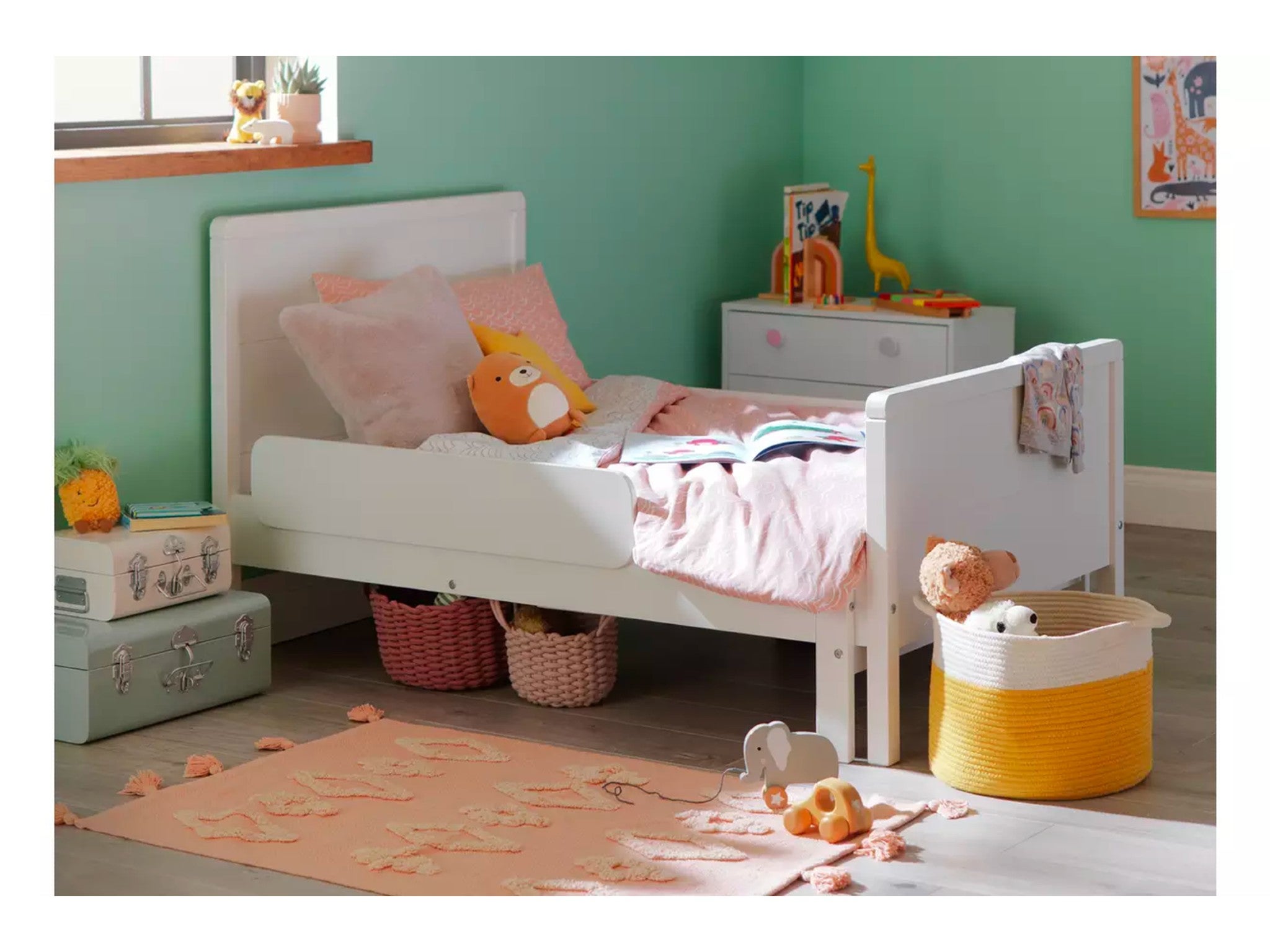 Details about   Children Bed FAIRY Toddler Junior Bed For Girls Kids with mattress 140x70cm 