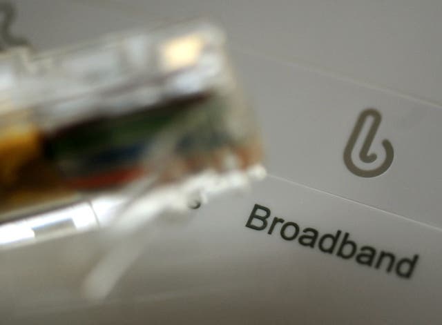 Ofcom said the average across all broadband suppliers is 10 complaints per 100,000 customers (PA)