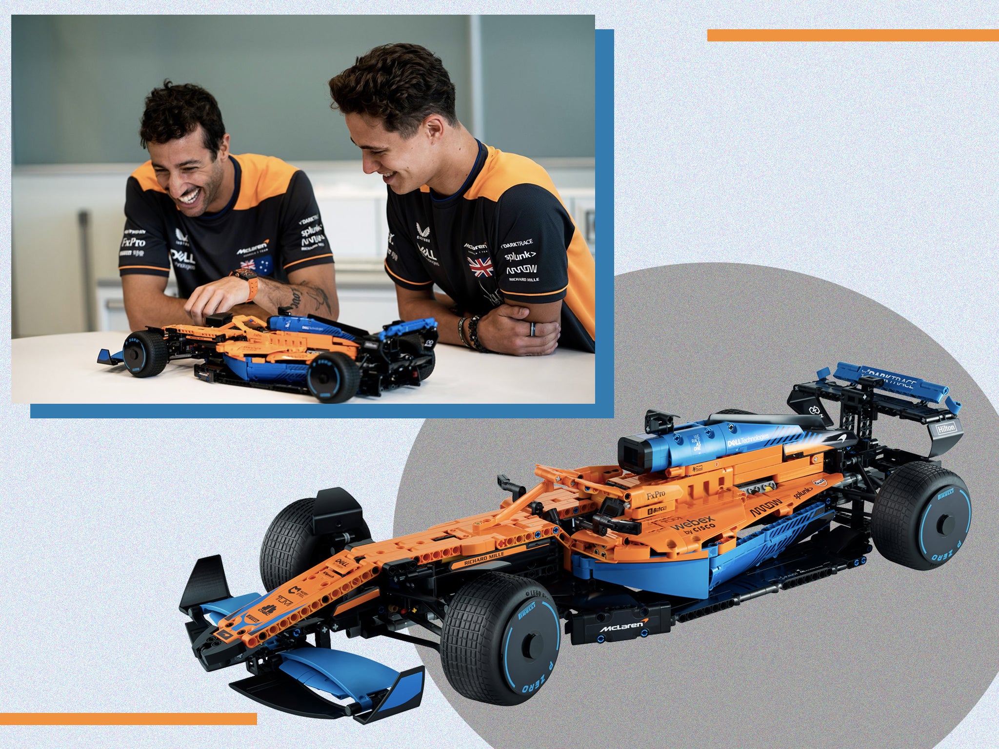 Gris Plata coche de Fórmula 1 257 piezas Technic serie Estilo Sport bloques de construcción 