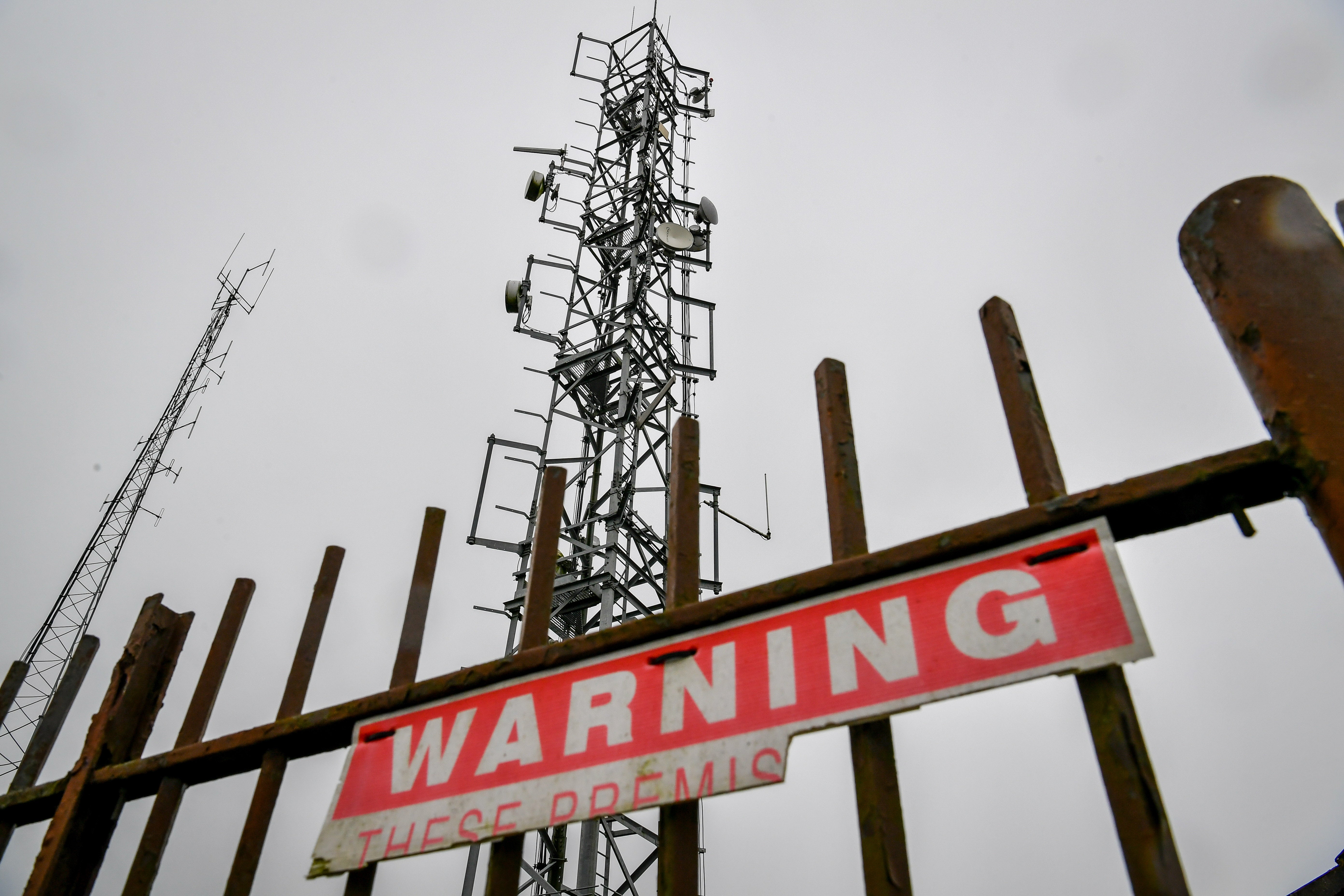 Huawei equipment is being stripped from 5G masts (Ben Birchall/PA)