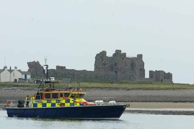 A police launch patrols the Walney Channel near Piel Castle near Barrow-in-Furness, Cumbria, ahead of tomorrow’s arrival of two ships carrying radioactive material for the Sellafield nuclear re-processing plant. * A fleet of up to 20 protesting boats, led by Greenpeace’s Rainbow Warrior, were in the south of the Irish Sea to highlight what they describe as the dangers of nuclear material.
