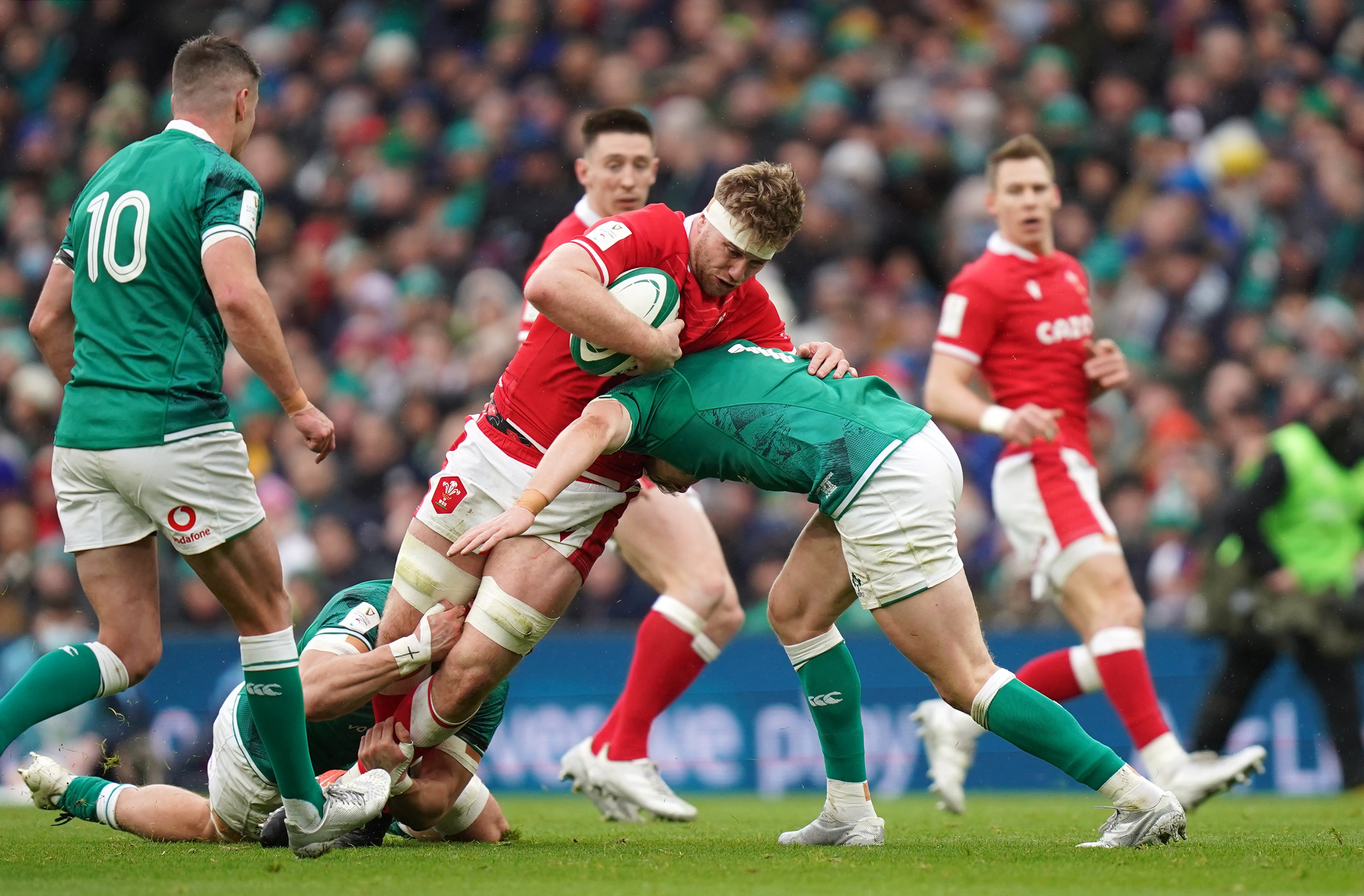 Wales’ coaches are looking for more physicality than was shown in the 29-7 defeat against Ireland (Niall Carson/PA Images).
