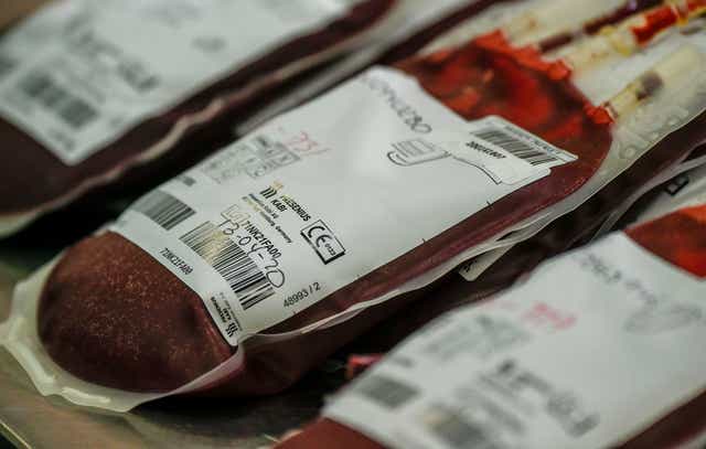 <p>Representational photo: A view of a blood bag</p>