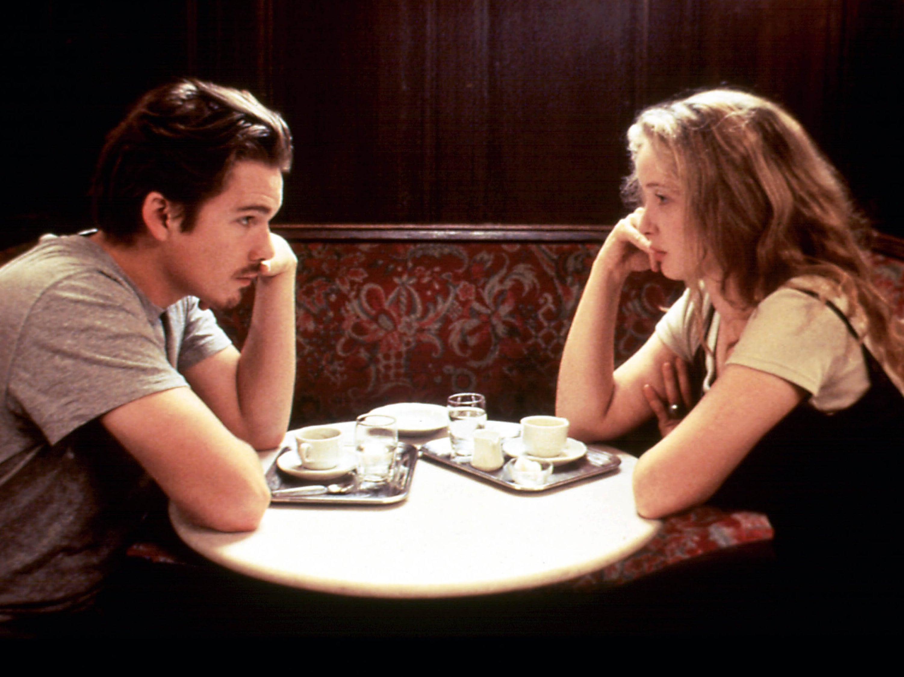 Ethan Hawke and Julie Delpy in ‘Before Sunrise’