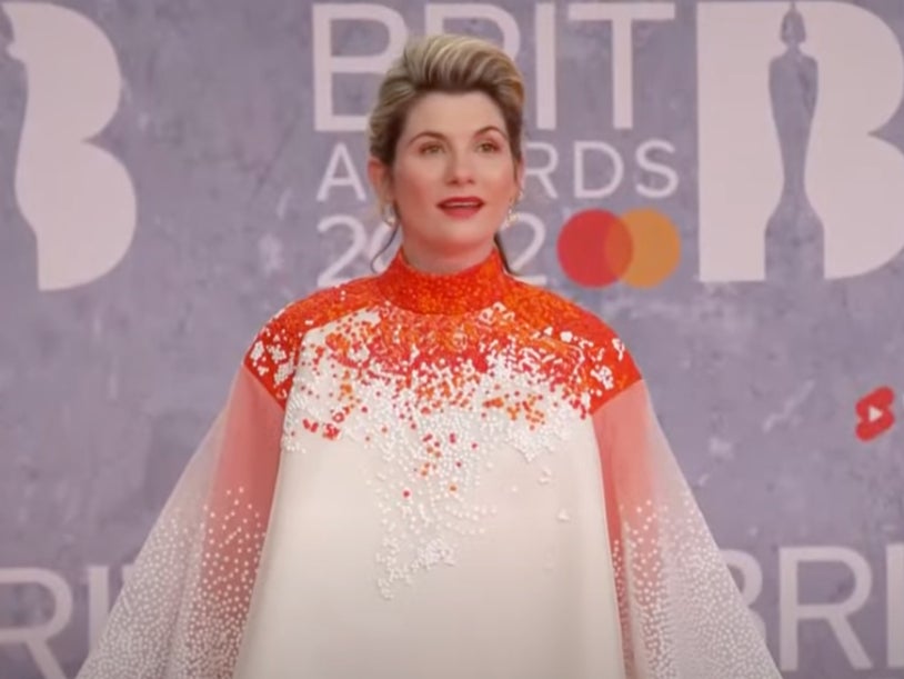 Jodie Whittaker arrives at the Brits