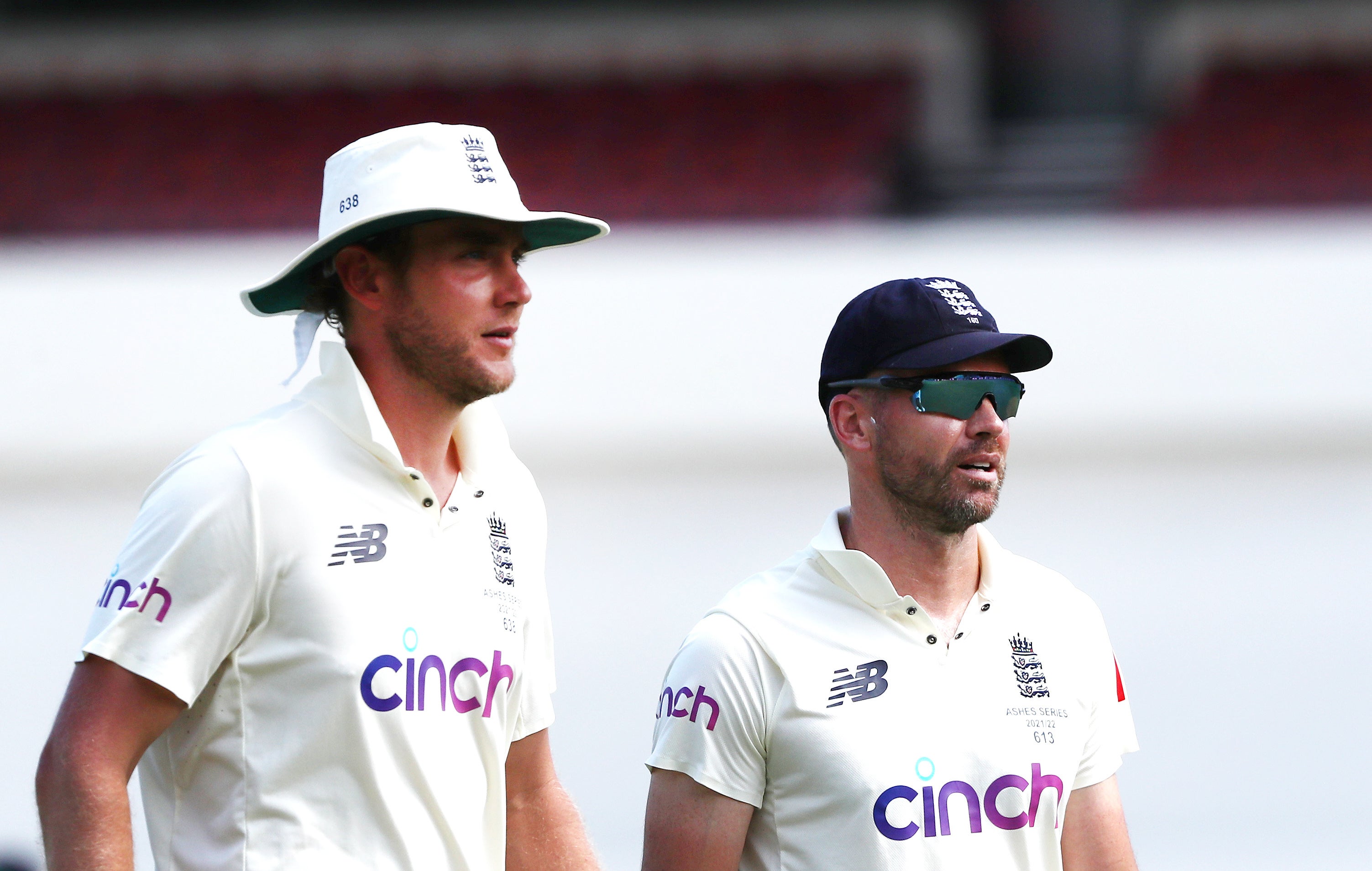 Stuart Broad, left, and James Anderson will play no part for England in the West Indies (Jason O’Brien/PA)